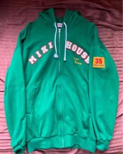 MIKI HOUSE HOMME ミキハウス　オム　パーカー　グリーンのサムネイル