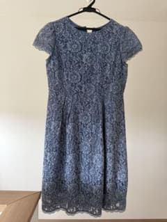 総レース ブルー ドレス ワンピース Mサイズのサムネイル