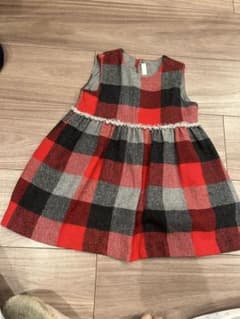 イルグッフォ　ジャンバースカート 赤・黒・グレーのサムネイル