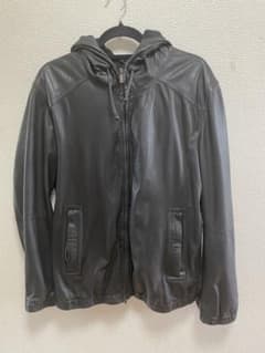 emporio armani レザーパーカー　羊皮　羊皮のサムネイル