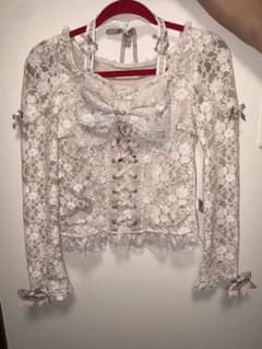 LIZ LISA レースアップ リボン トップスのサムネイル