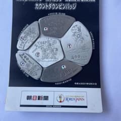 2002 FIFAワールドカップ カウントダウンバッジ - メルカリ