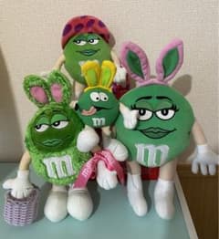 エムアンドエムズ m&m's イースター グリーン ぬいぐるみ 4体 セットのサムネイル
