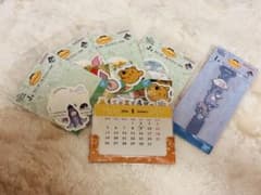 이치 반 쿠지 쿠마노 푸씨 코지 윈터 데이즈 I상 J상 캘린더 첨부