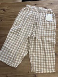 【新品未使用タグ付】tete a tete ギンガムチェックコットンパンツのサムネイル