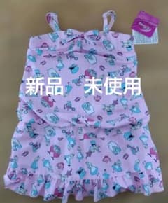 이상한 나라의 앨리스 무늬 원피스 수영복 130cm 소녀