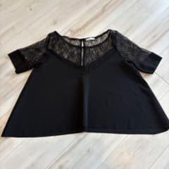 ZARA 黒　レーストップスのサムネイル