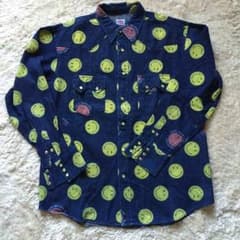 ニコちゃんマーク ジーンズ シャツBLOODSWEAT&TEARSのサムネイル