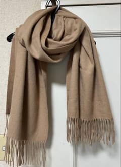 セオリー カシミヤ100% 大判ストール マフラー キャメル | Compre na