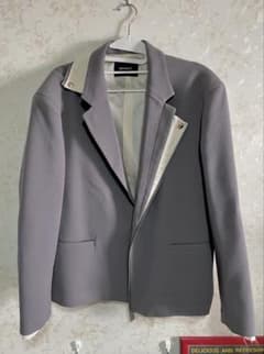 【GRANCY】リバース レイヤードデザイン テーラードジャケット S GRANCY】Reverse LayeredDesign TailoredJacket / リバース レイヤード