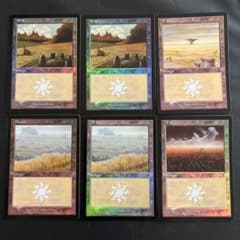MTG 基本土地 foil 平地 6枚セット - メルカリ