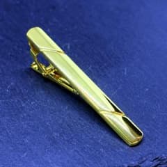 ネクタイピン タイピン ゴールド 金 シンプル ビジネス 結婚式 メンズ