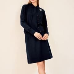 2024年　フォクシー　アンサンブルニットポロ　ネイビー　エンチャント　40 2024年 フォクシー アンサンブルニットポロ ネイビー エンチャント 40