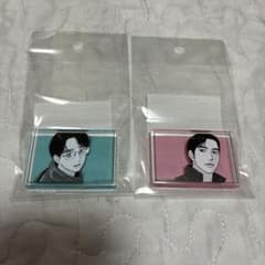 ファミレス行こ。　K田行こ。アクリルブロック2点セット