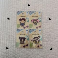 ハローキティ・マイメロディ・クロミ・シナモロール ワッペン4個セットのサムネイル