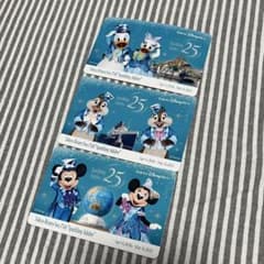 東京ディズニーシー25周年 JAL搭乗証明書 3枚セットのサムネイル