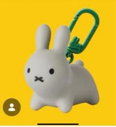 ブルーナボンボン ぷっくりチャーム ラビット グレー
