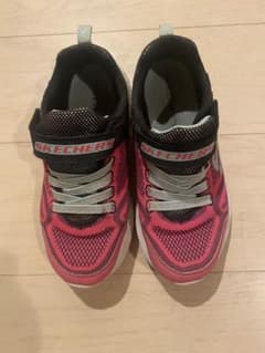 SKECHERS キッズ スニーカー ピンク/ブラックのサムネイル
