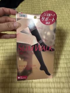 Slim Walk sock スリムウォーク 美脚 着圧 ハイソックス S～Mのサムネイル