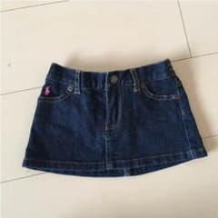 美品☆ラルフローレン 80 デニムスカート パンツ付きのサムネイル