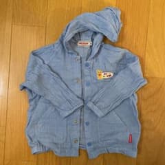 ミキハウス　　パーカー　カーディガン　ブルーアウターのサムネイル