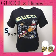 新品 GUCCI グッチ ×ディズニー ドナルドダック Tシャツ ブラック S