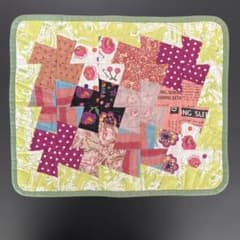 カラフルパッチワークコットンマット(手作り) 30X37 - メルカリ