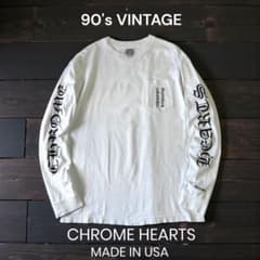 90年代USA製CHROMEHEARTS ロンTビンテージM初期タグクロムハーツ