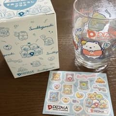 스미코구라시 PIZZA-LA 글라스 스티커 세트