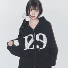 ILLGO ドットパーカー　ブラックのサムネイル