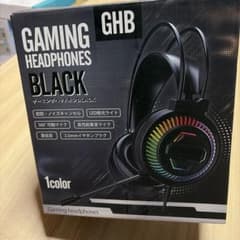 ゲーミングヘッドホン ブラック 本体のサムネイル