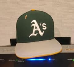 newera A's ベースボールキャップ 7 3/8のサムネイル