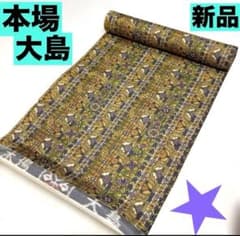 新品 本場大島 染大島紬 更紗風柄 芯なし発送 定価148000円 ① - メルカリ