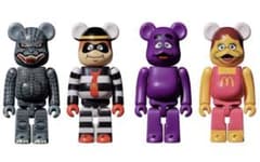 ゴジラ VS マクドナルド BE@RBRICK ベアブリック ４体セット 当選品のサムネイル