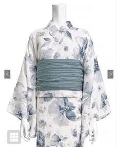 3点セット2Way水彩花柄浴衣セット[fy027]のサムネイル