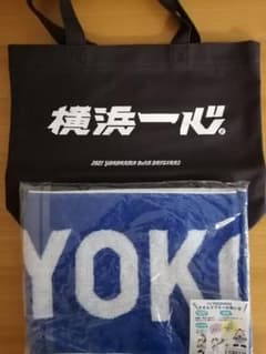 ☆新品未使用☆横浜DeNAベイスターズ応援グッズ株主優待非売品　タオルエコバッグのサムネイル