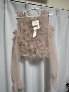 POMIII PARTAGE partage tulle tops ピンク - メルカリ