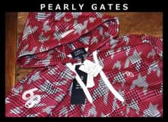 新品 パーリーゲイツ グレンチェック千鳥柄 フルジップフーディー 0