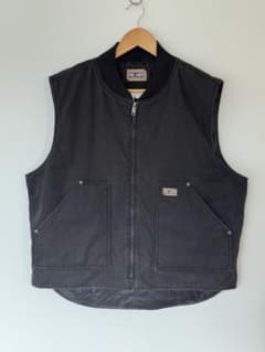 希少】良品 ビッグスミス ダックベスト XL ブラック フェード