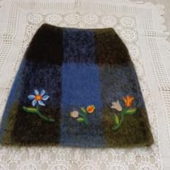 JUNKO SHIMADA モヘアと刺繍のスカート