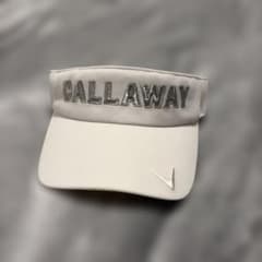 Callaway サンバイザー レディース 白 ホワイト ゴルフウェアのサムネイル