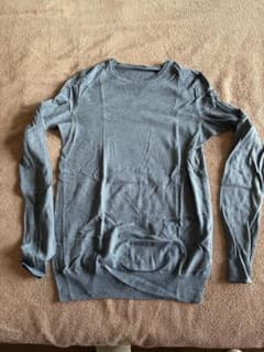 DENHAM クルーネック ニット セーター ブルーグレーのサムネイル