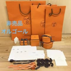 エルメス★レア非売品オルゴール　紙袋　箱　リボン　ショップカード封筒 エルメス☆レア非売品オルゴール 紙袋 箱 リボン ショップカード封筒