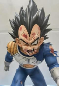 ドラゴンボール 戦闘損傷ベジータ GK 彫刻 フィギュア ガレージキットB