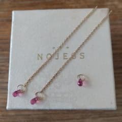 NOJESS ノジェス チェーンピアス チャーム付き アメリカンピアス