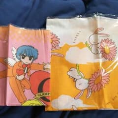CLAMP CLAMP学園探偵団&ウサギ 大判ハンカチ？ ランチクロス？のサムネイル