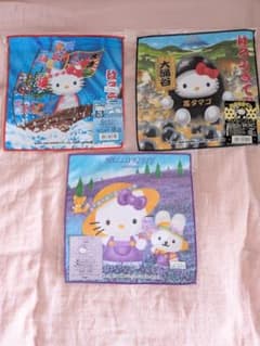 ハローキティ ご当地ミニタオル 3枚セット 未使用 - メルカリ