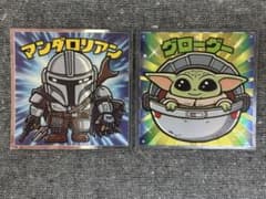 【2枚組】スターウォーズ ビックリマンシール マンダロリアン、グローグーのサムネイル