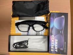骨伝導オーディオ スマートグラスBT マイク内蔵 UV400ブルーライトカットのサムネイル