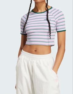 adidas originals W '80S RIB STRIPE チビTのサムネイル